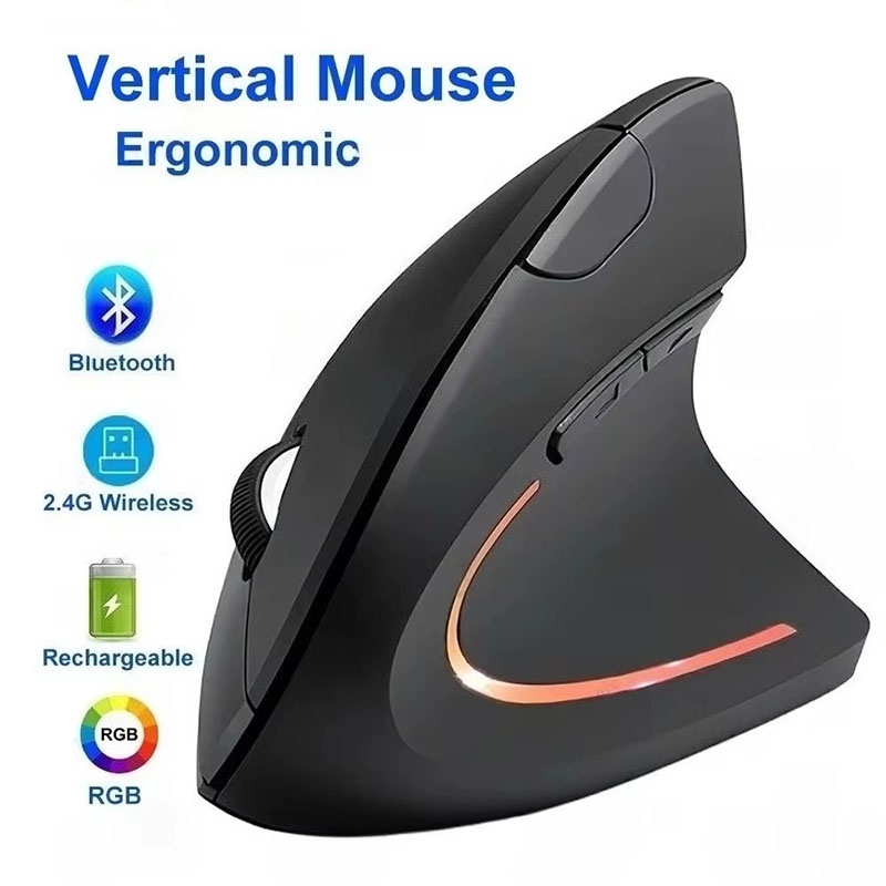 Ergonomic Mouse Vertical - Ergonomisch compatibele verticale muis 2,4 GHz