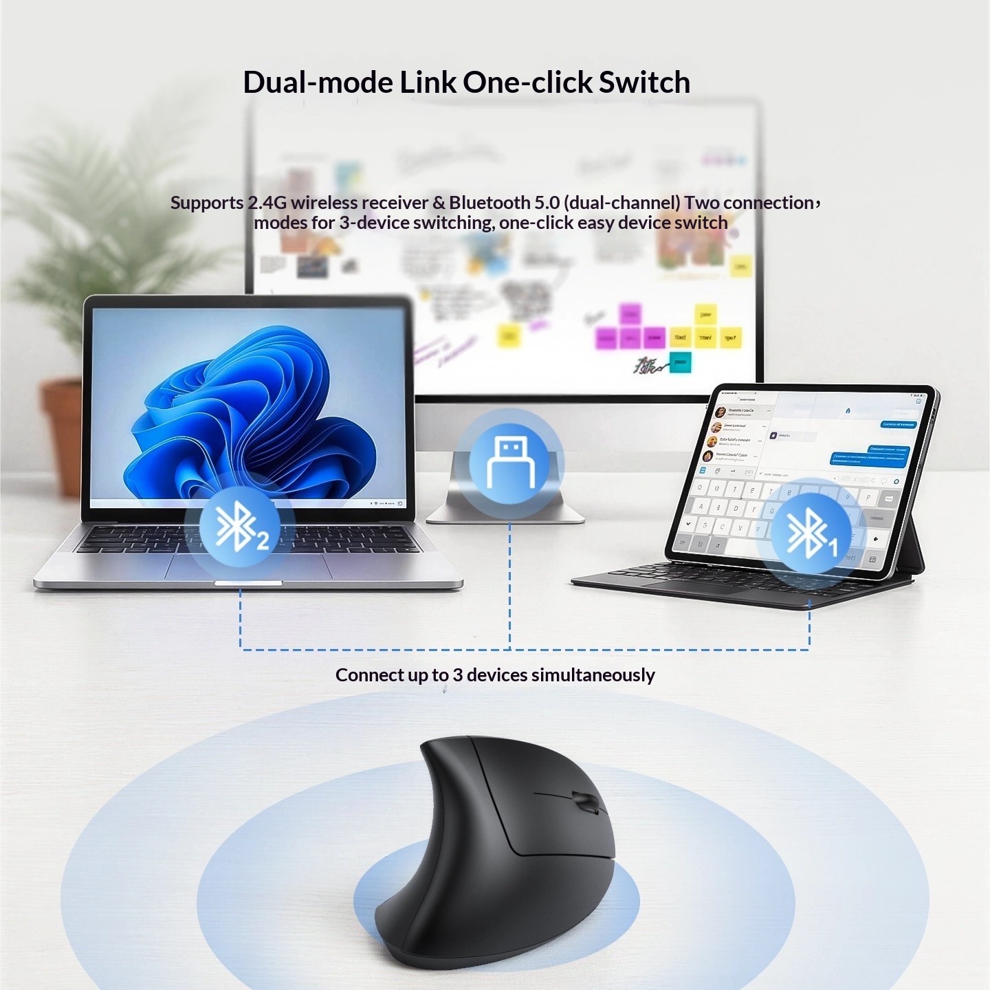 TECKNET Verticale ergonomische - Ergonomic Mouse Vertical recensie en prijs