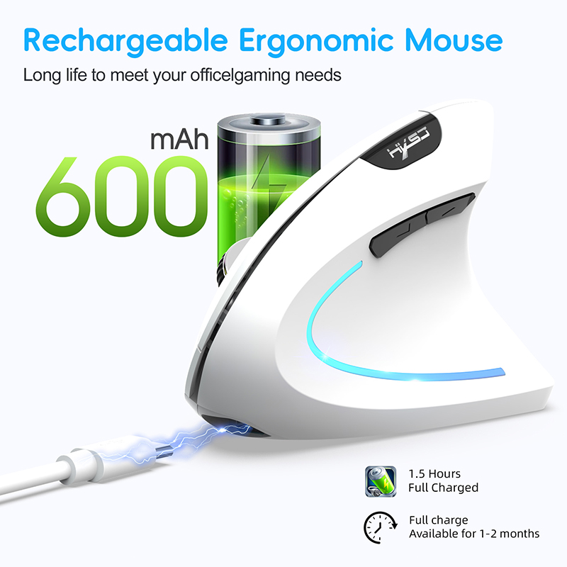 Dual Mode Draadloze Verticale  - Ergonomic Mouse Vertical recensie en prijs