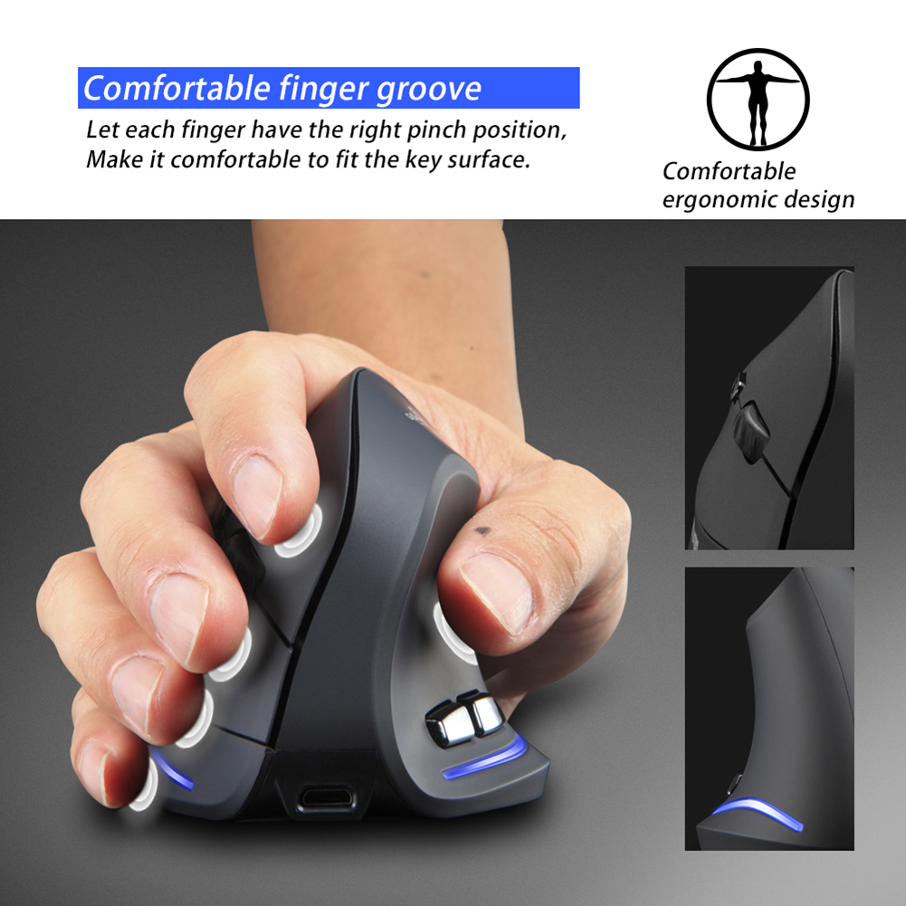 ZELOTES F-35 Oplaadbare draadl - Ergonomic Mouse Vertical recensie en prijs